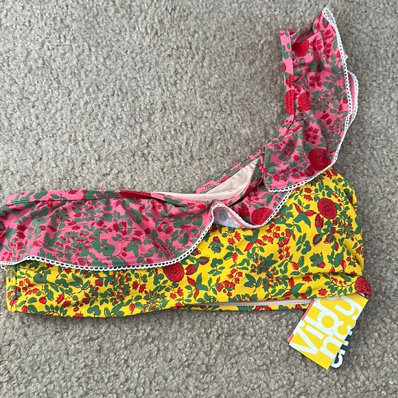 Roller Rabbit Rhoda Ruffle Shoulder Bikini Top - Picture 1 of 2